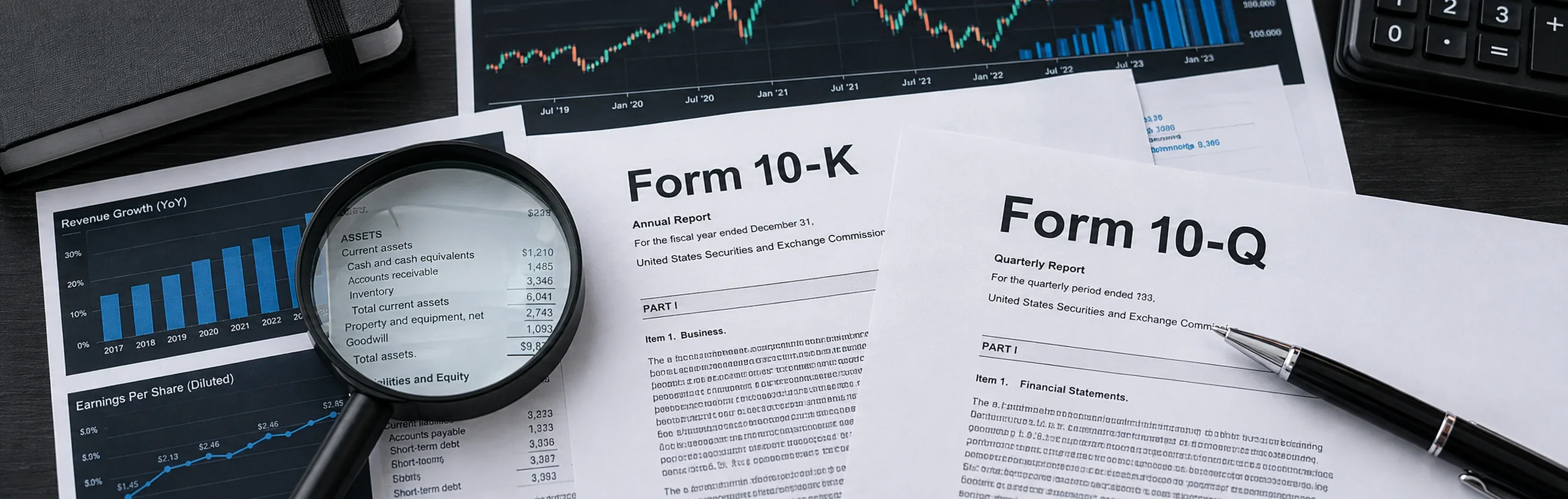 Company filings and financial statement review